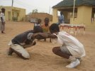 Apprentissage de la lutte sénégalaise